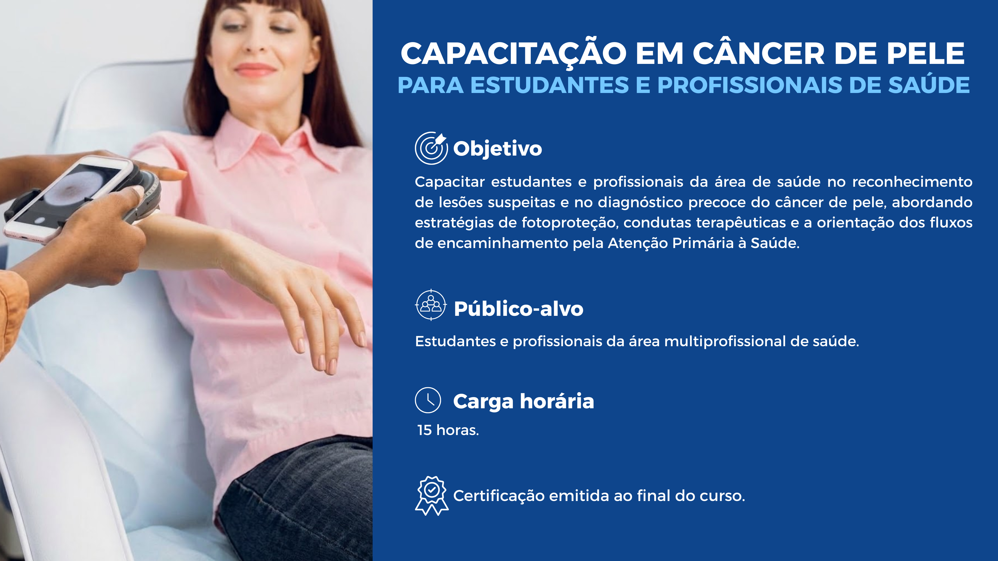Capacitação em Câncer de Pele para Estudantes e Profissionais de Saúde
